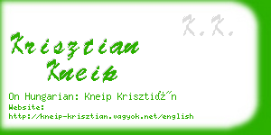 krisztian kneip business card